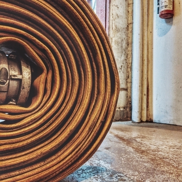 Firehose belt with solid brass buckle and keeper - Picture 13 of 15